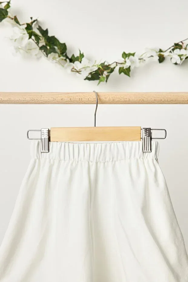 Детские шорты для девочек хлопковые Sportswear Babygiz, White — фото 4