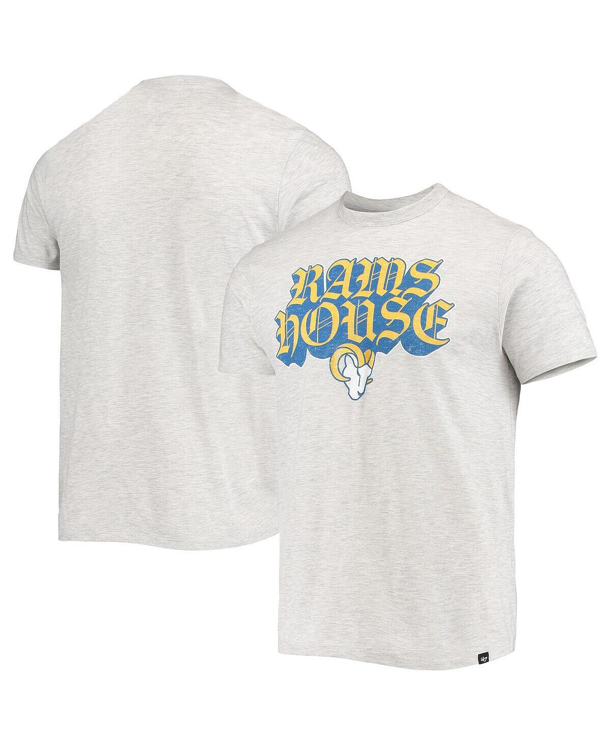 

Мужская футболка '47 heathered grey los angeles rams team franklin '47 Brand, мульти