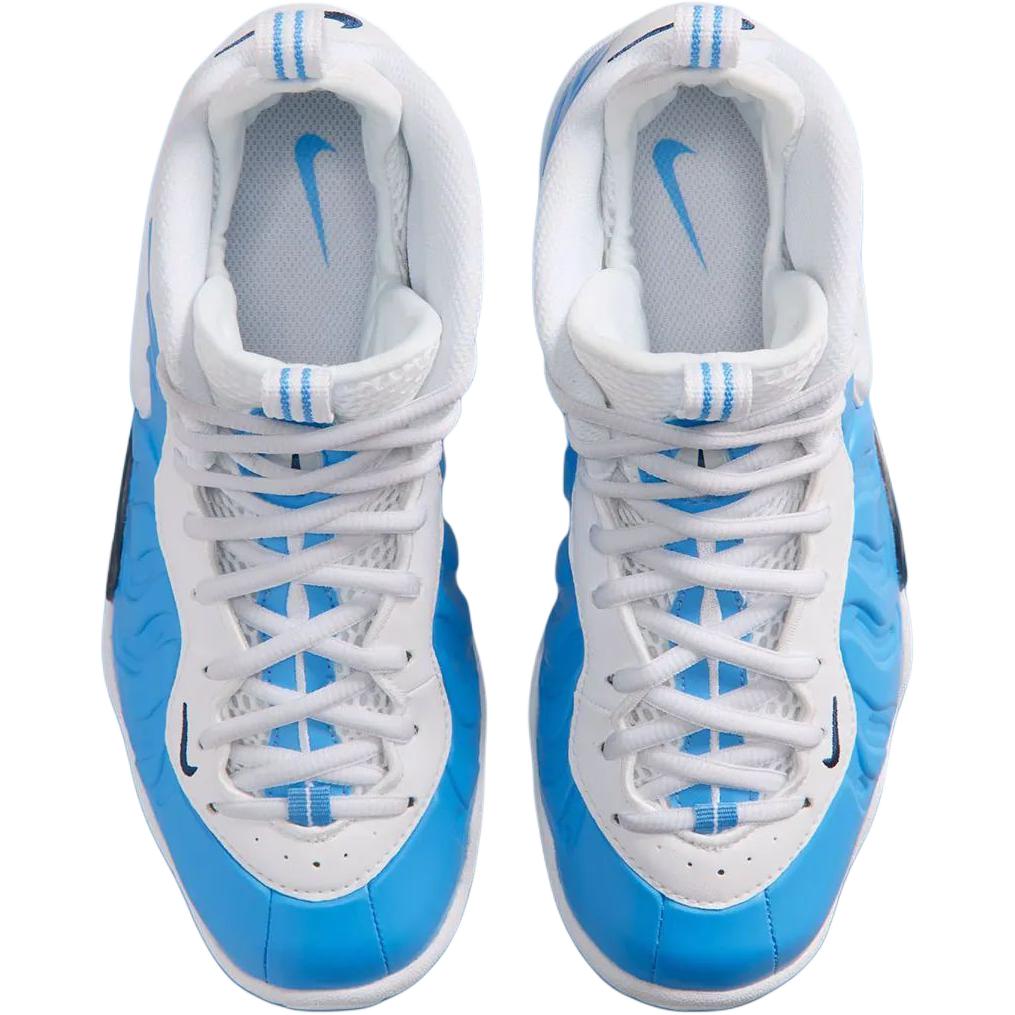 Nike Little Posite Pro Mid top Детские баскетбольные кроссовки Blue Kids' — фото 4