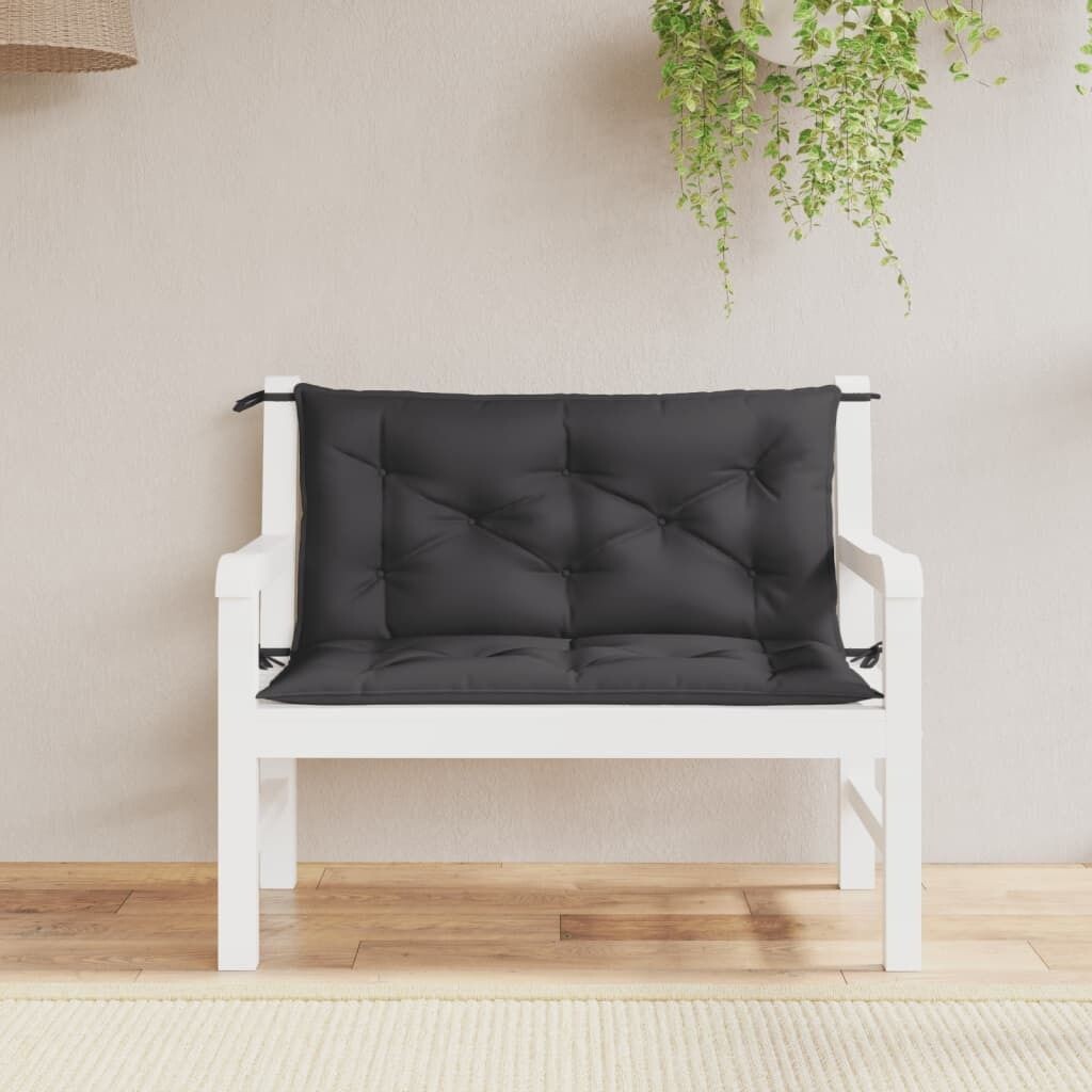 

Подушки для садовой скамейки vidaXL, 2 шт., черные, 100x50x7 см, ткань Оксфорд - подушка для садовой скамейки - подушки для садовой скамейки - подушка для садовой скамейки - подушка для сиденья садовой скамейки, черный