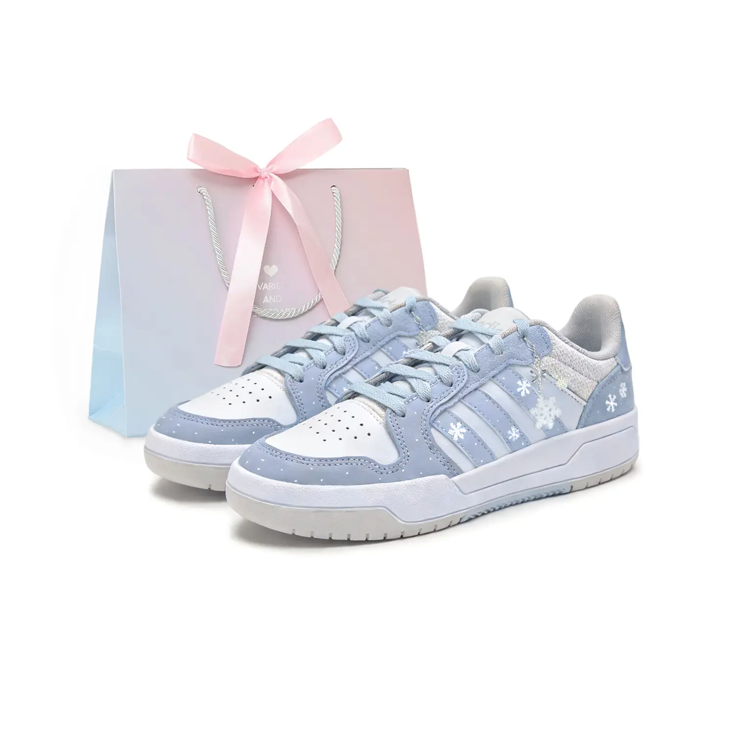 

Adidas Neo ENTRAP устойчивые к истиранию и скольжению низкие кроссовки для скейтбординга Unisex серо-голубые