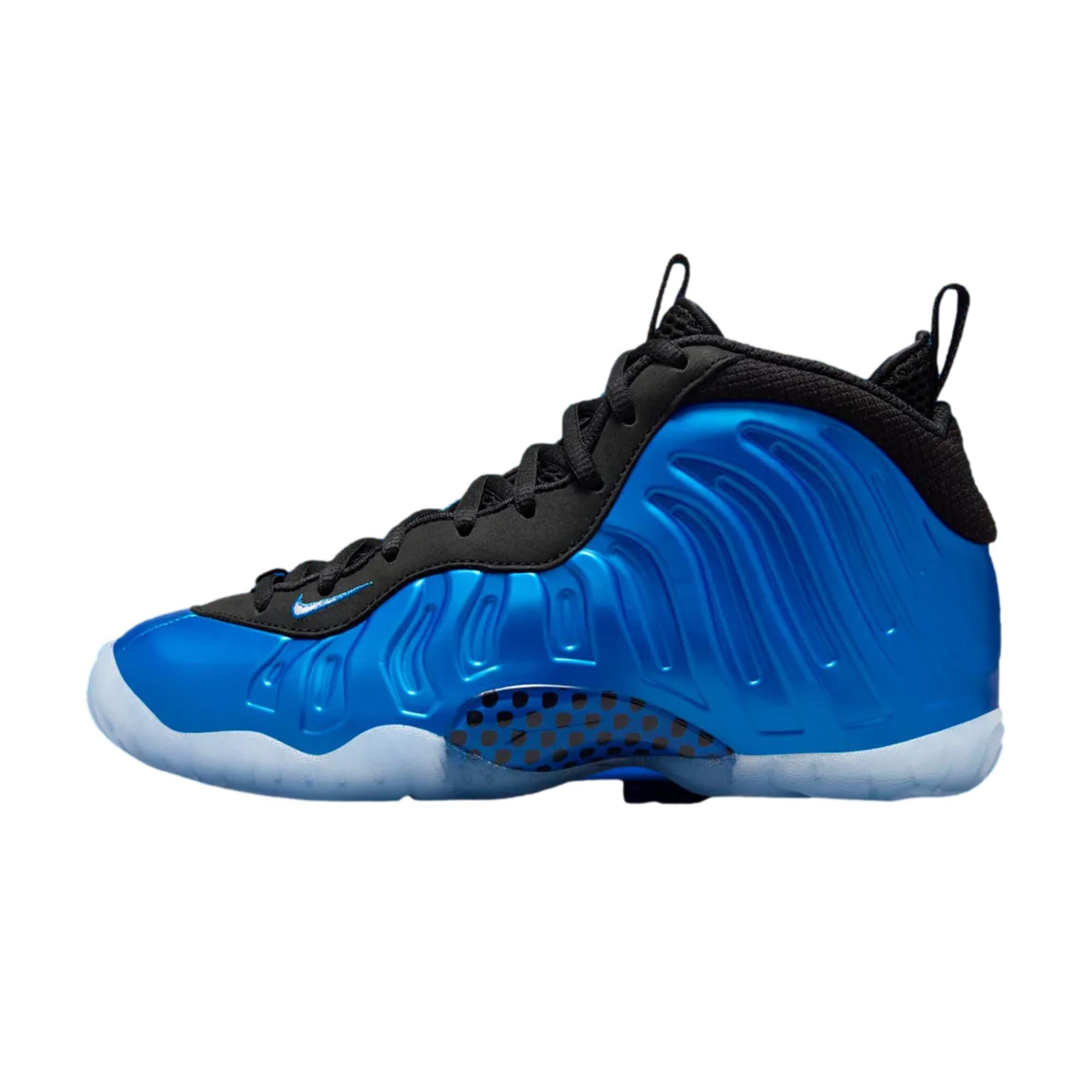 

Кроссовки Nike Little Posite One KI International, синие, белые, черные, прозрачные, FV5365-400, для начальной школы