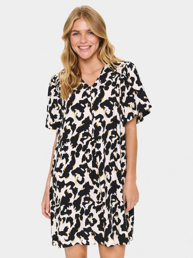 

Платье Monochrome с V-образным вырезом Saint Tropez, Beige/Multi