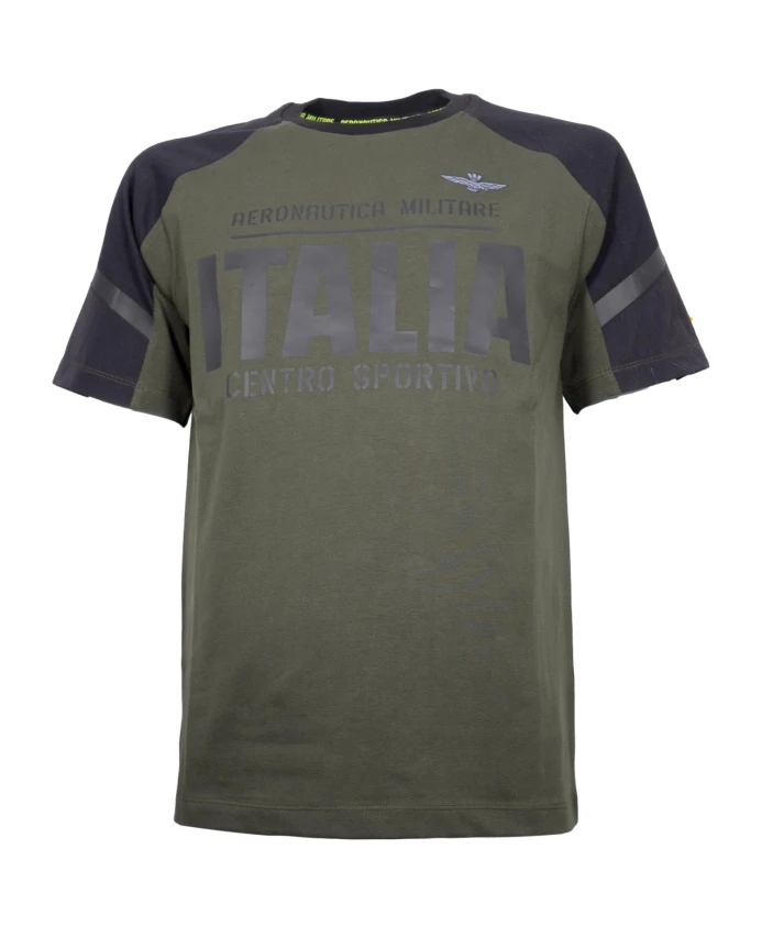

Спортивная футболка It с техническими деталями. Aeronautica Militare, зеленый