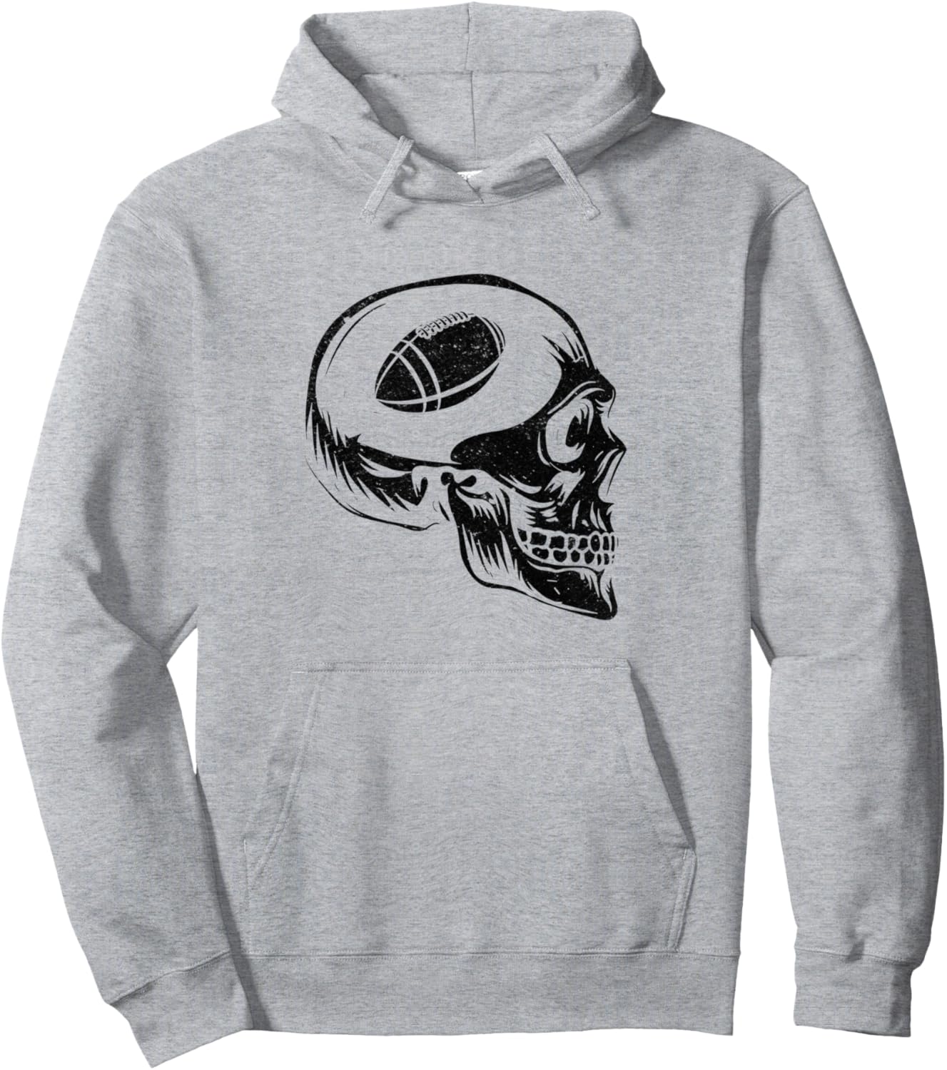 

Забавная толстовка с изображением головы американского футболиста Funny Football Designs For Football Player, серый