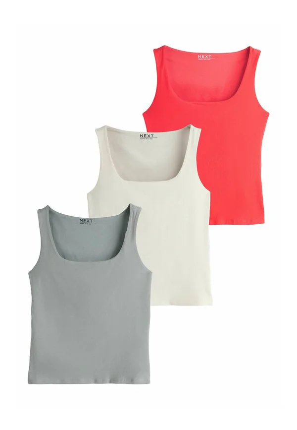 Стандартный верх с квадратным вырезом Next, Beige Grey Red