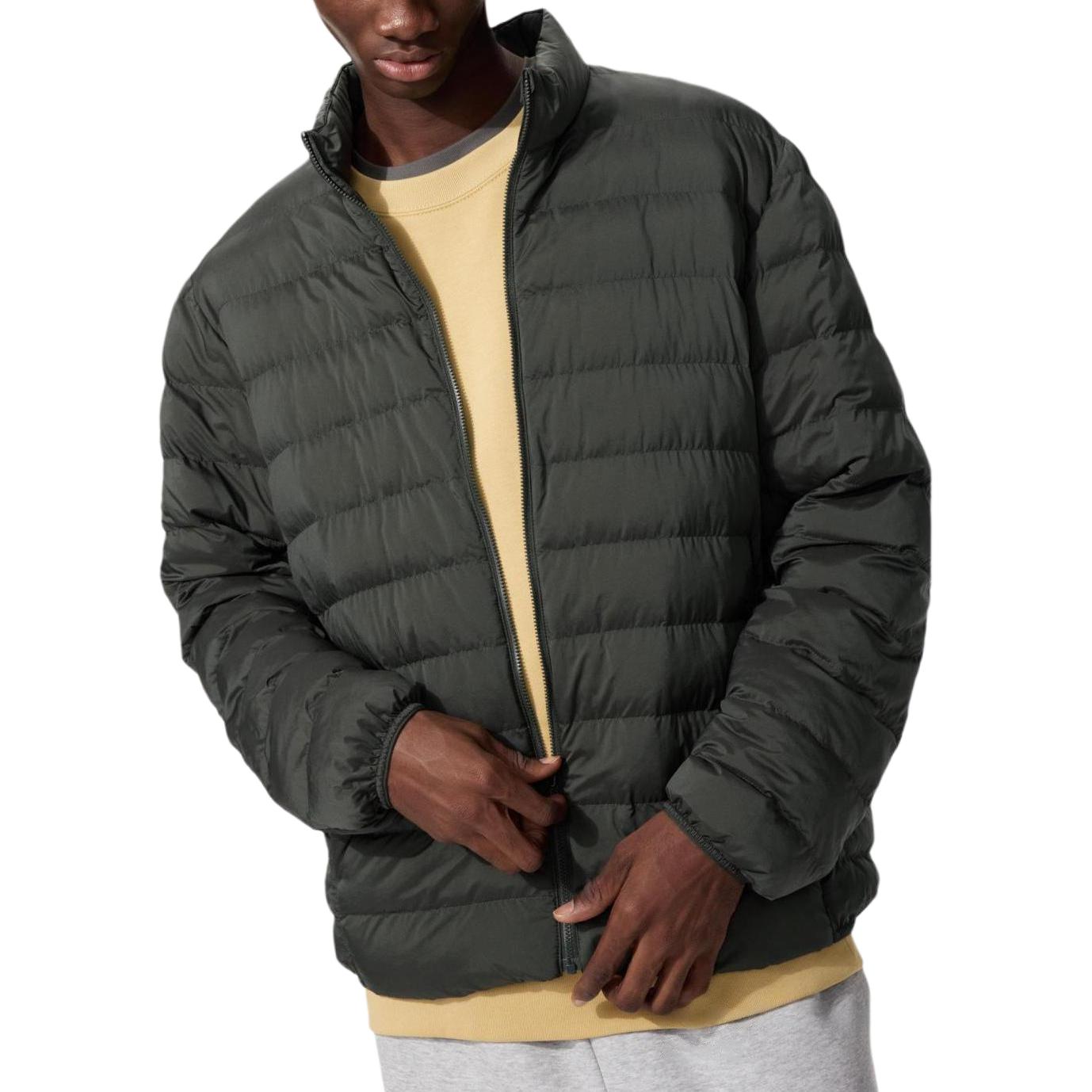 

UNIQLO Пуховик мужской оливковый, Olive