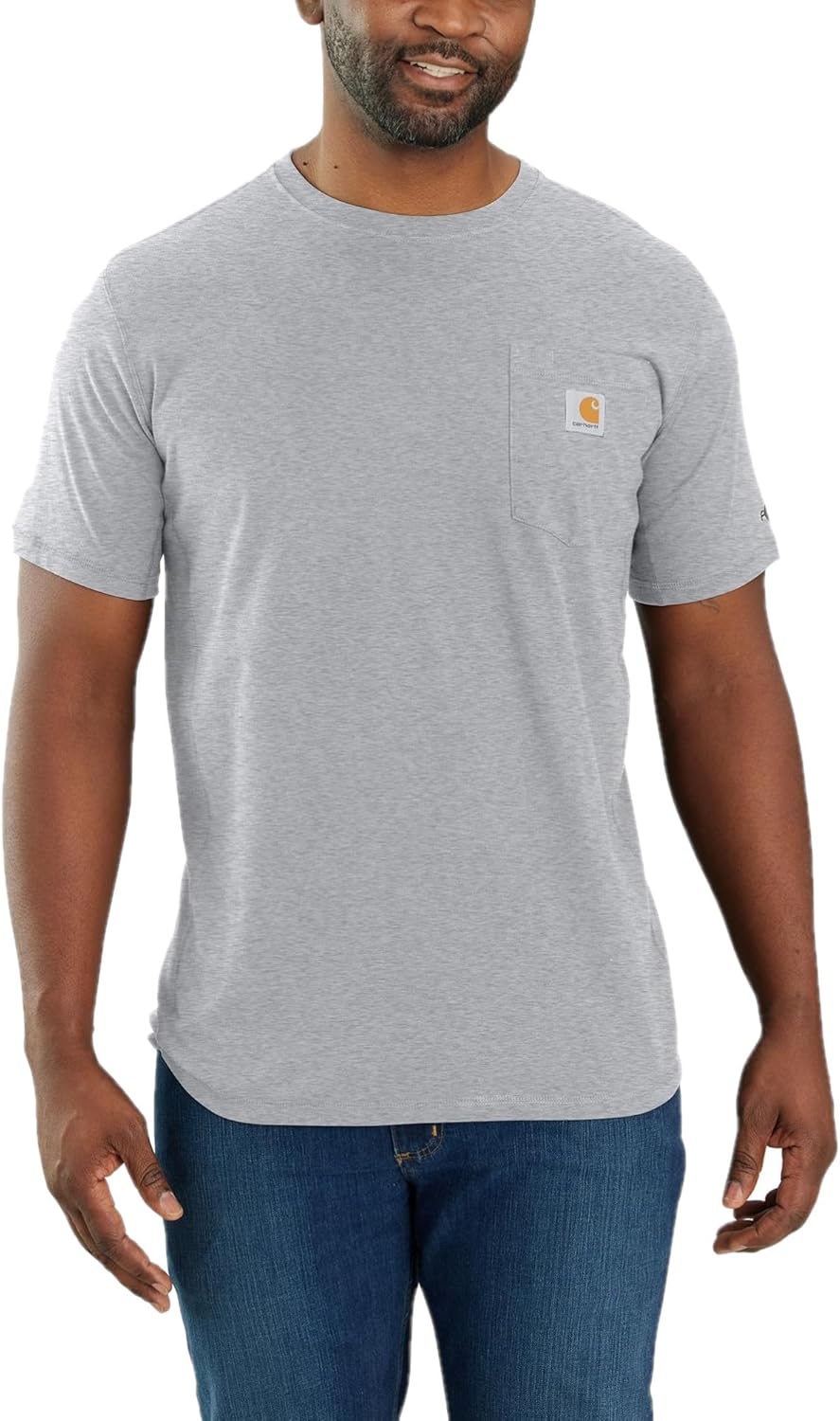 

Футболка Carhartt Mens Force, свободного кроя, средней плотности, с короткими рукавами и карманами, 104616, Heather Grey, Серый, Футболка Carhartt Mens Force, свободного кроя, средней плотности, с короткими рукавами и карманами, 104616, Heather Grey