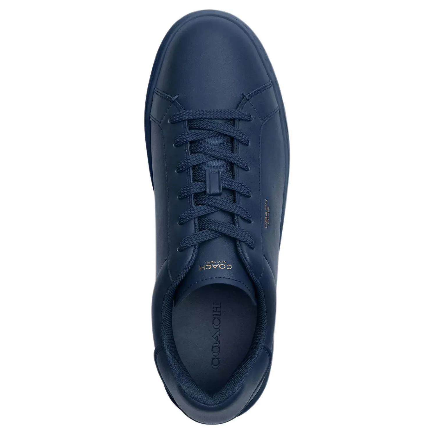 COACH Кроссовки скейтерские low top Highline Leather мужские синие — фото 4
