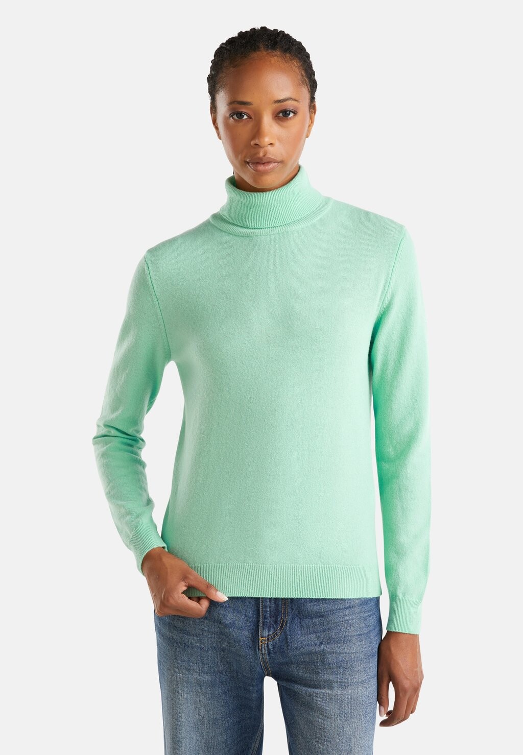 

Джемпер TURTLENECK United Colors of Benetton, зеленый