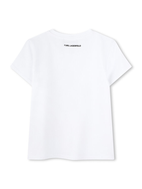 Футболка обычного кроя Z30489 D Karl Lagerfeld Kids, белый — фото 2