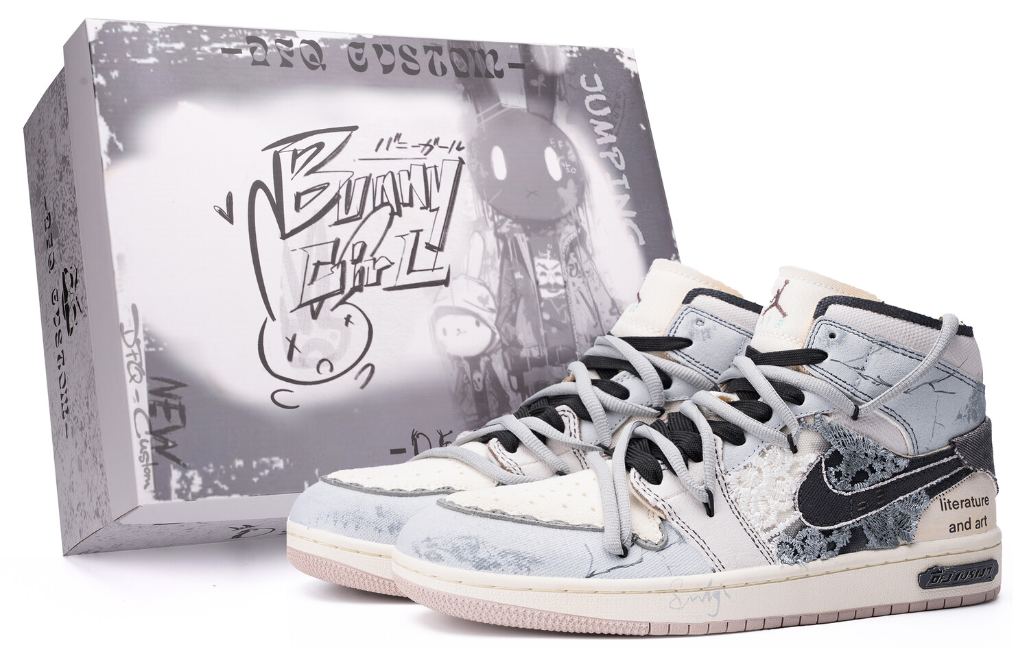 

Jordan Air Jordan 1 винтажные баскетбольные кроссовки женские, Light Gray