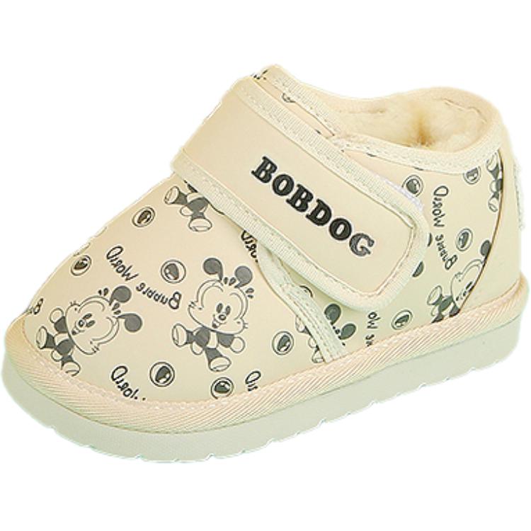 

Нескользящие износостойкие низкие туфли для малышей BOBDOG, бежевый