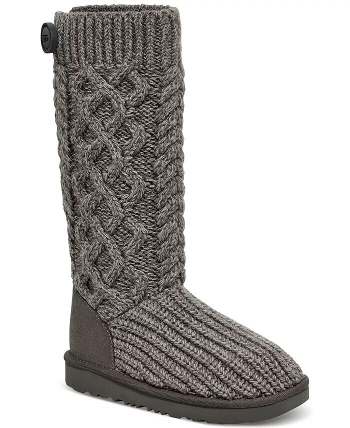 

Детские классические вязаные ботинки Cardi Ugg, серый