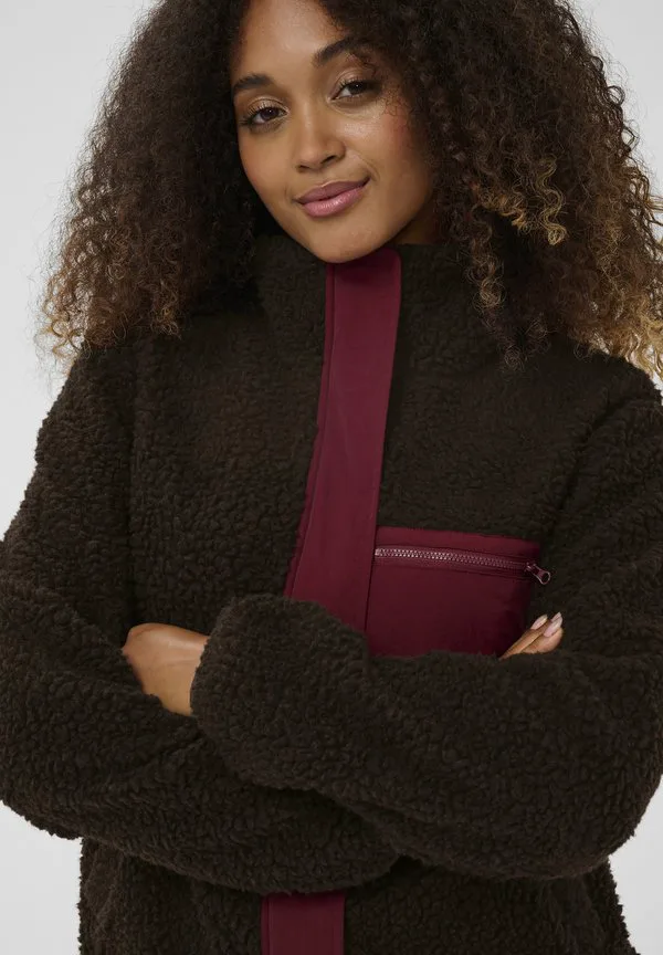 

Флисовая куртка lcvigga mix Love Copenhagen, Dark Brown Red