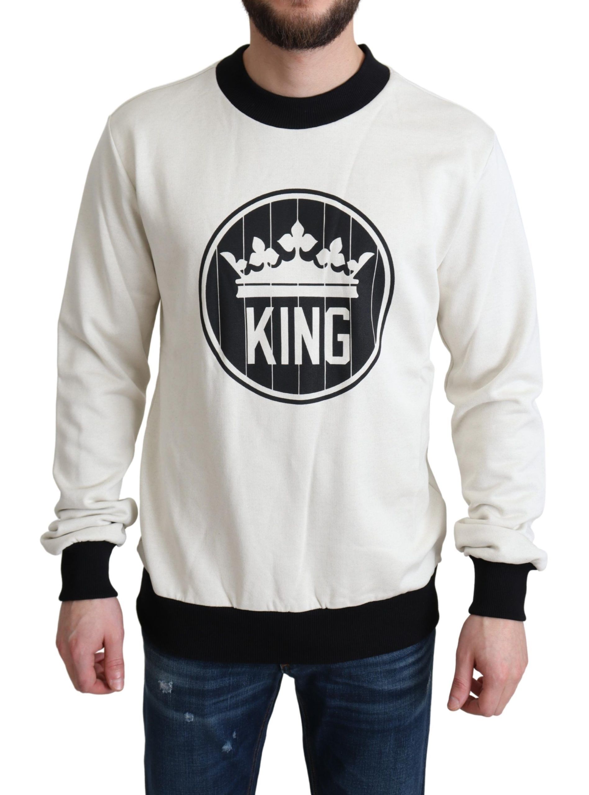 

Свитер Royal Crown Crewneck белого цвета Dolce & Gabbana