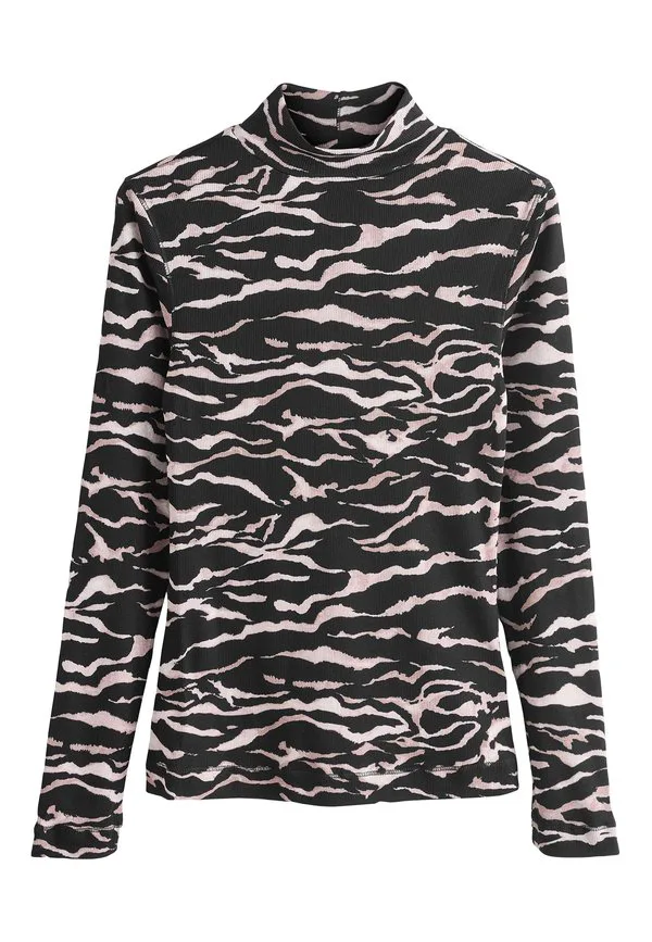 Рубашка с длинными рукавами, прямого кроя, в рубчик. Next, Zebra