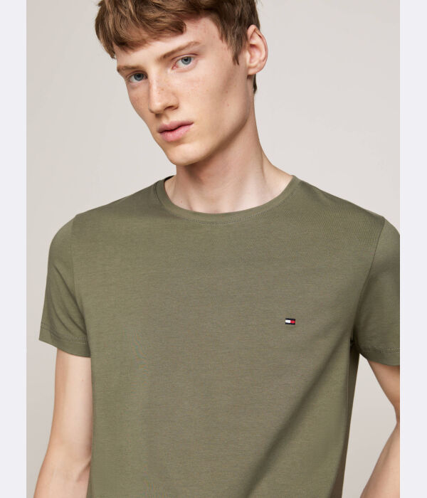 Футболки Slim fit Tommy Hilfiger, хаки — фото 4