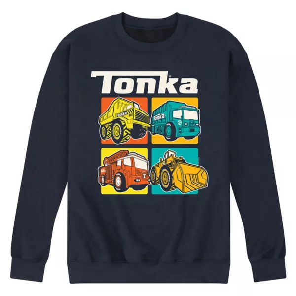 

Мужская флисовая толстовка с сетчатым узором Tonka, синий