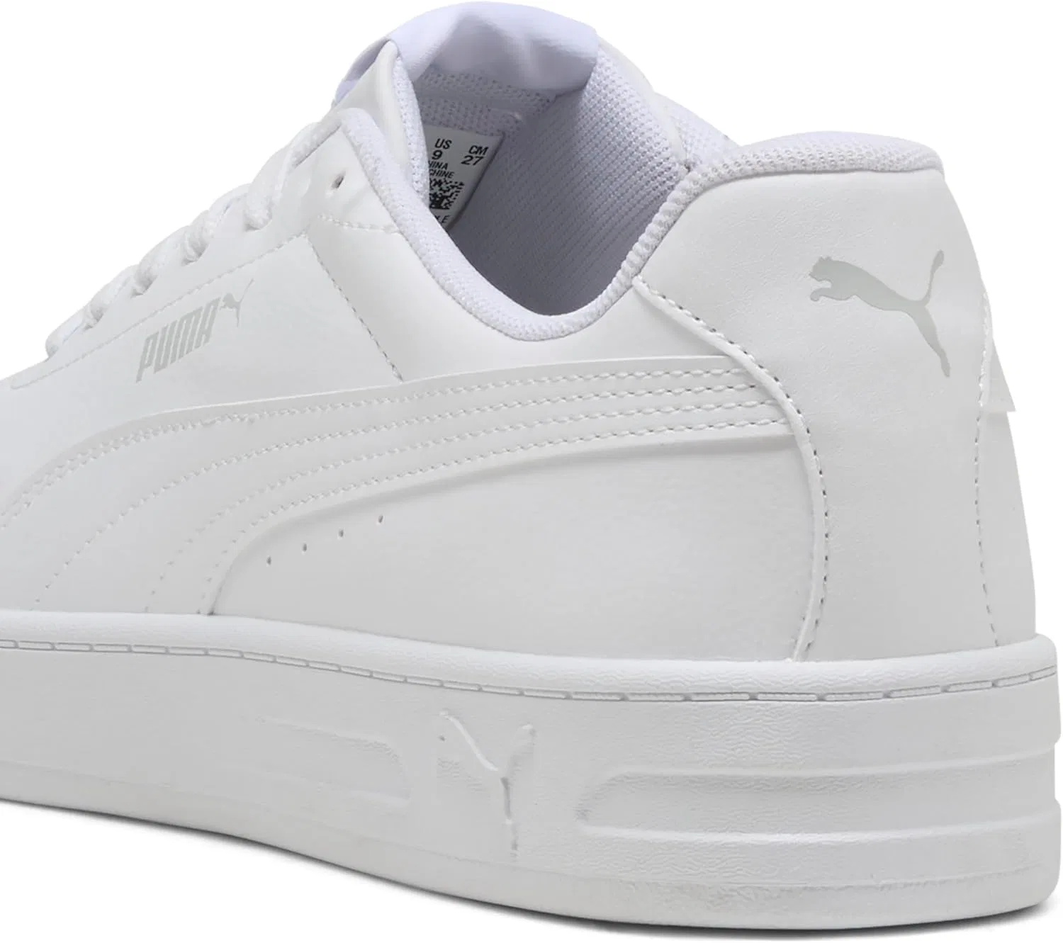 Кроссовки Puma Unisex Court Classic Clean, Puma White Cool Light Grey — фото 2
