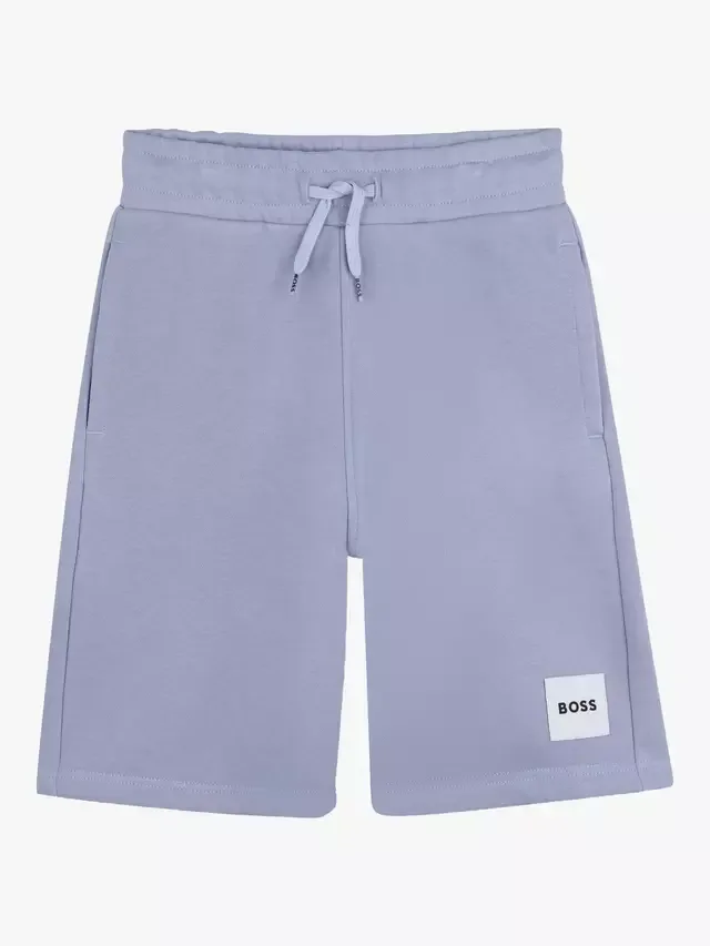 Детские спортивные шорты-бермуды на завязках HUGO BOSS, Medium Grey