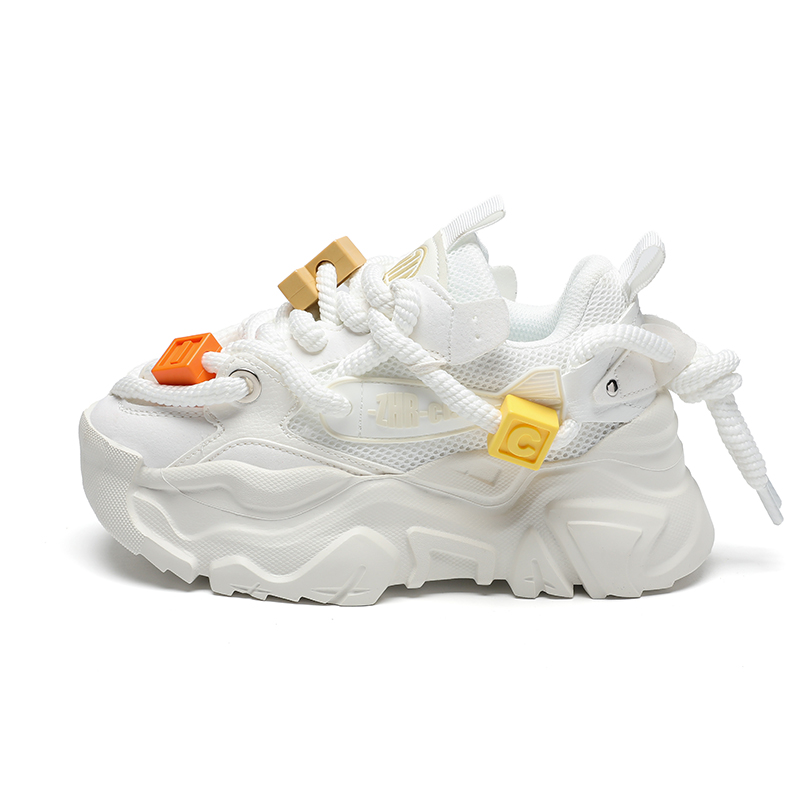 

ZHR Звездное небо летучая рыба дышащие легкие утолщенные кроссовки на платформе для увеличения роста унисекс бежевый, цвет Beige[Fish of The Day]