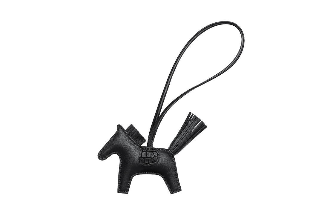 

HERMES Подвеска Rodeo Unisex полностью черная, Black