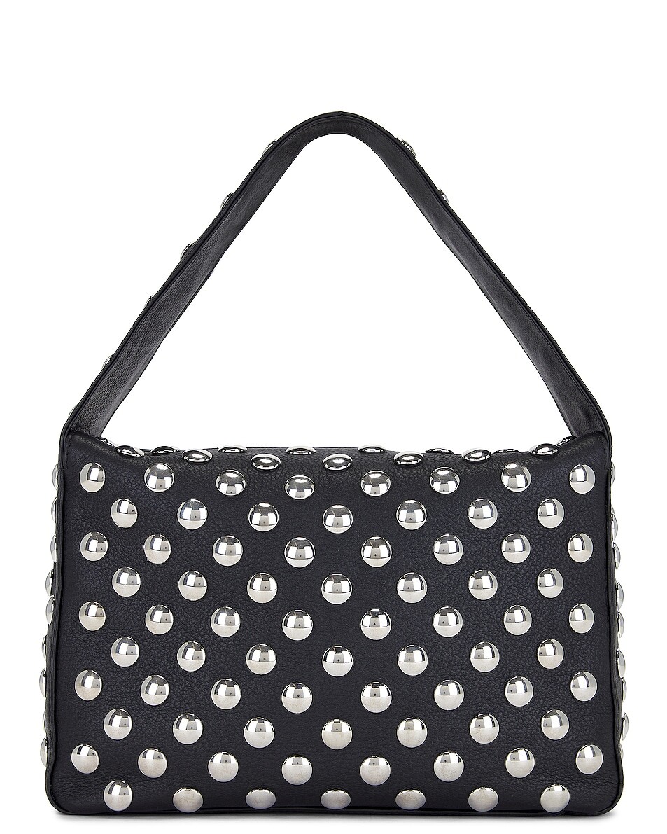 

Сумка Khaite Elena Silver Studs Shoulder, черный