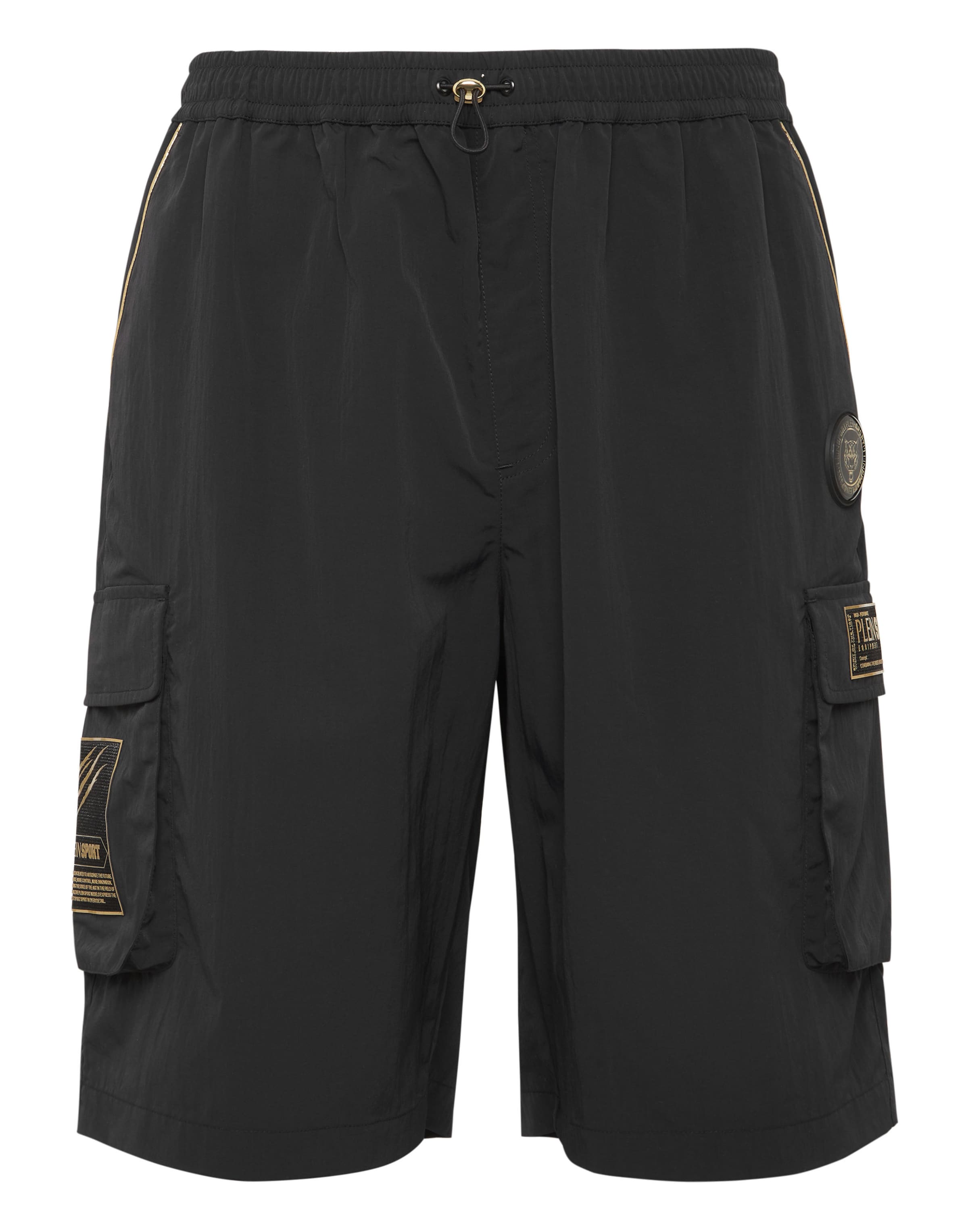 

Plein Sport Шорты для тренировок свободного кроя в черном цвете