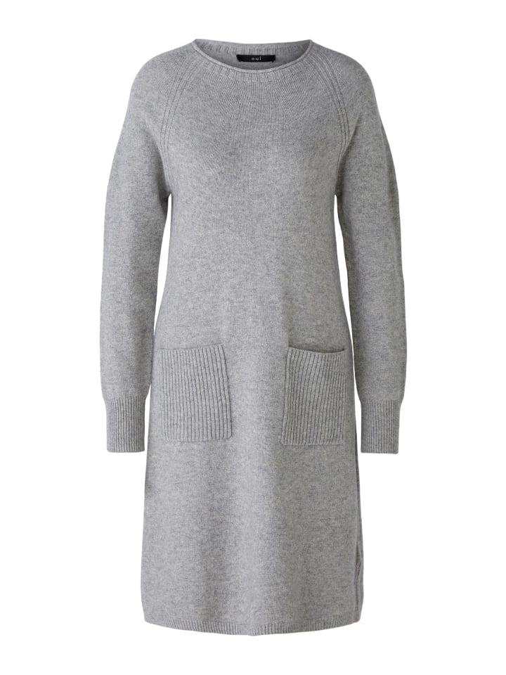 

Платье до колена Oui Strickkleid, цвет river stone