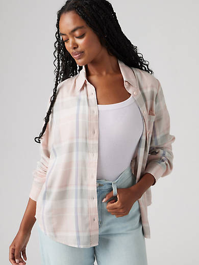 

Рубашка из фланели Harriet Levi's, цвет Gretchen Plaid Lotus - Multi-Color