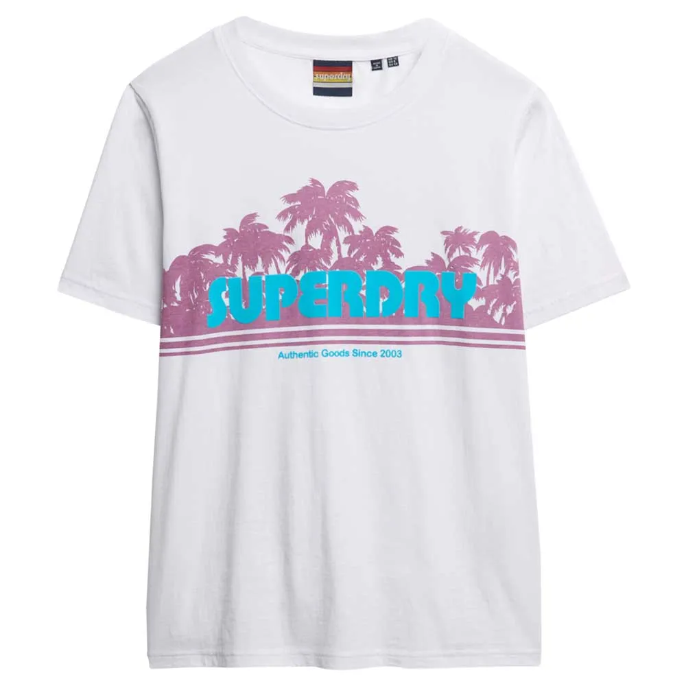 Футболка с коротким рукавом Superdry Outdoor Stripe Relaxed, белый — фото 3