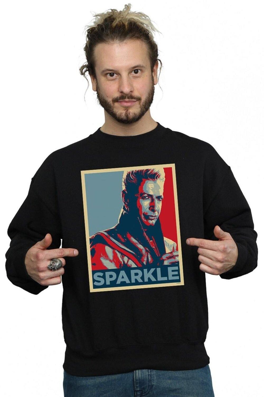 

Блестящая толстовка Thor Ragnarok Grandmaster Marvel, черный