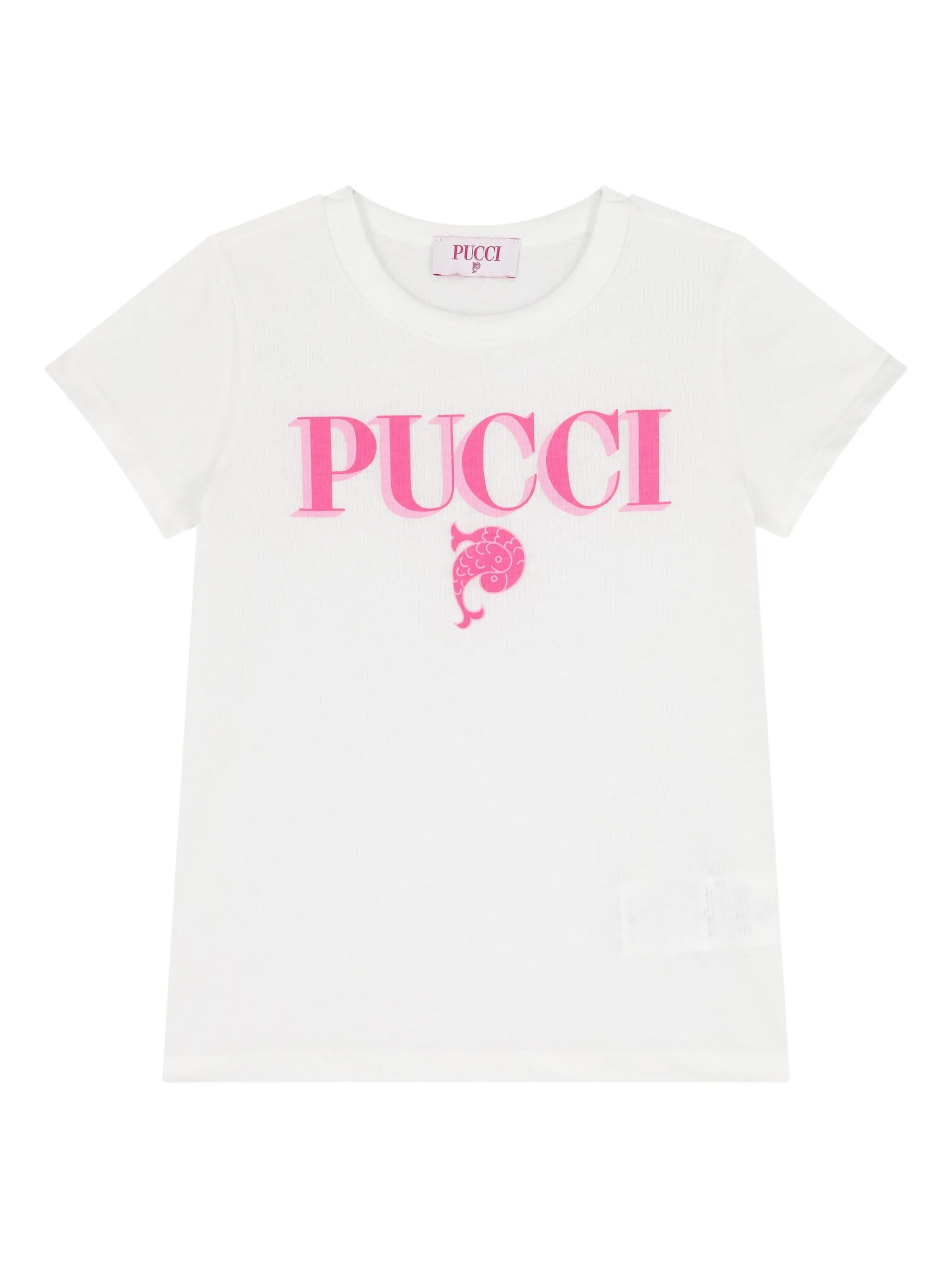 

Футболка с логотипом Pucci Junior, белый