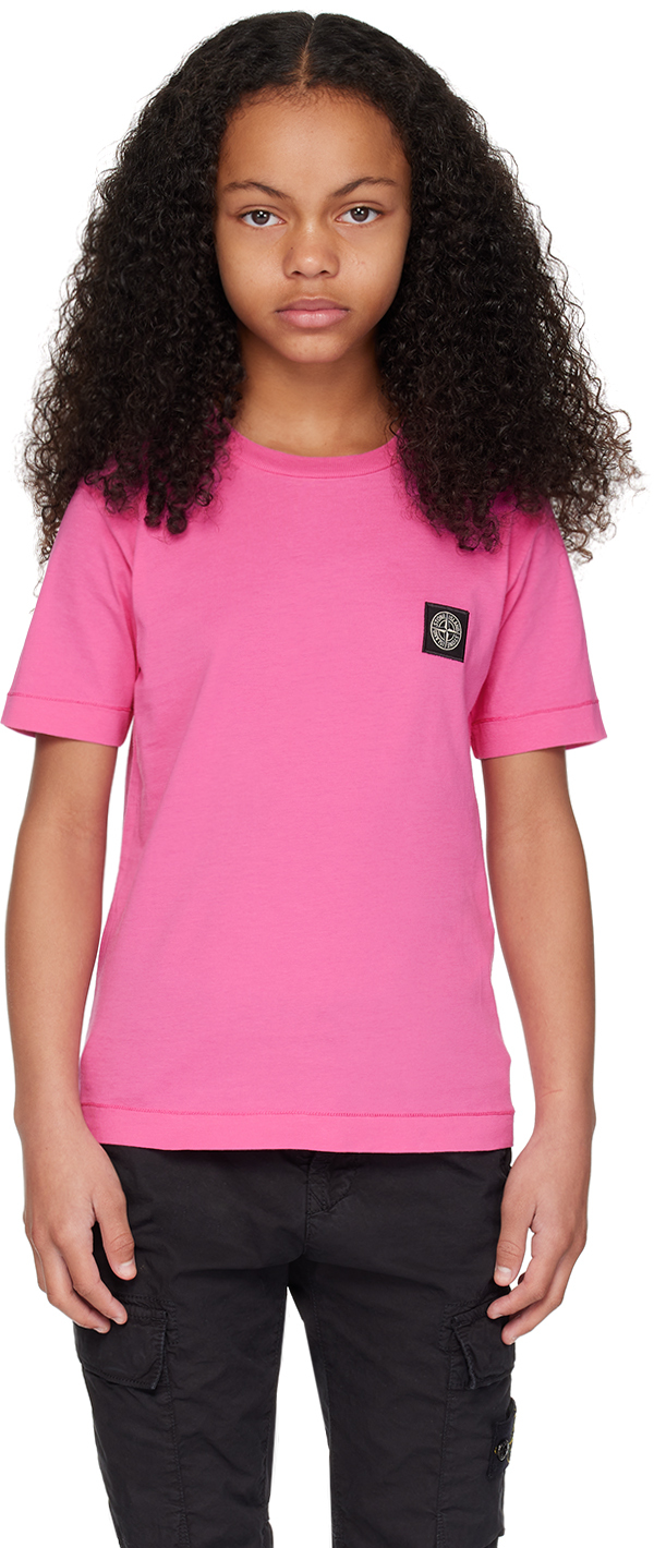 

Детская розовая футболка 20147 Stone Island Junior
