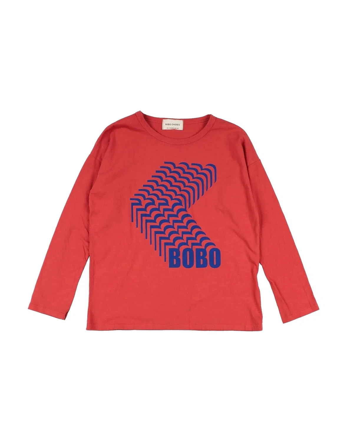 Детский лонгслив с принтом Bobo Choses, красно-оранжевый