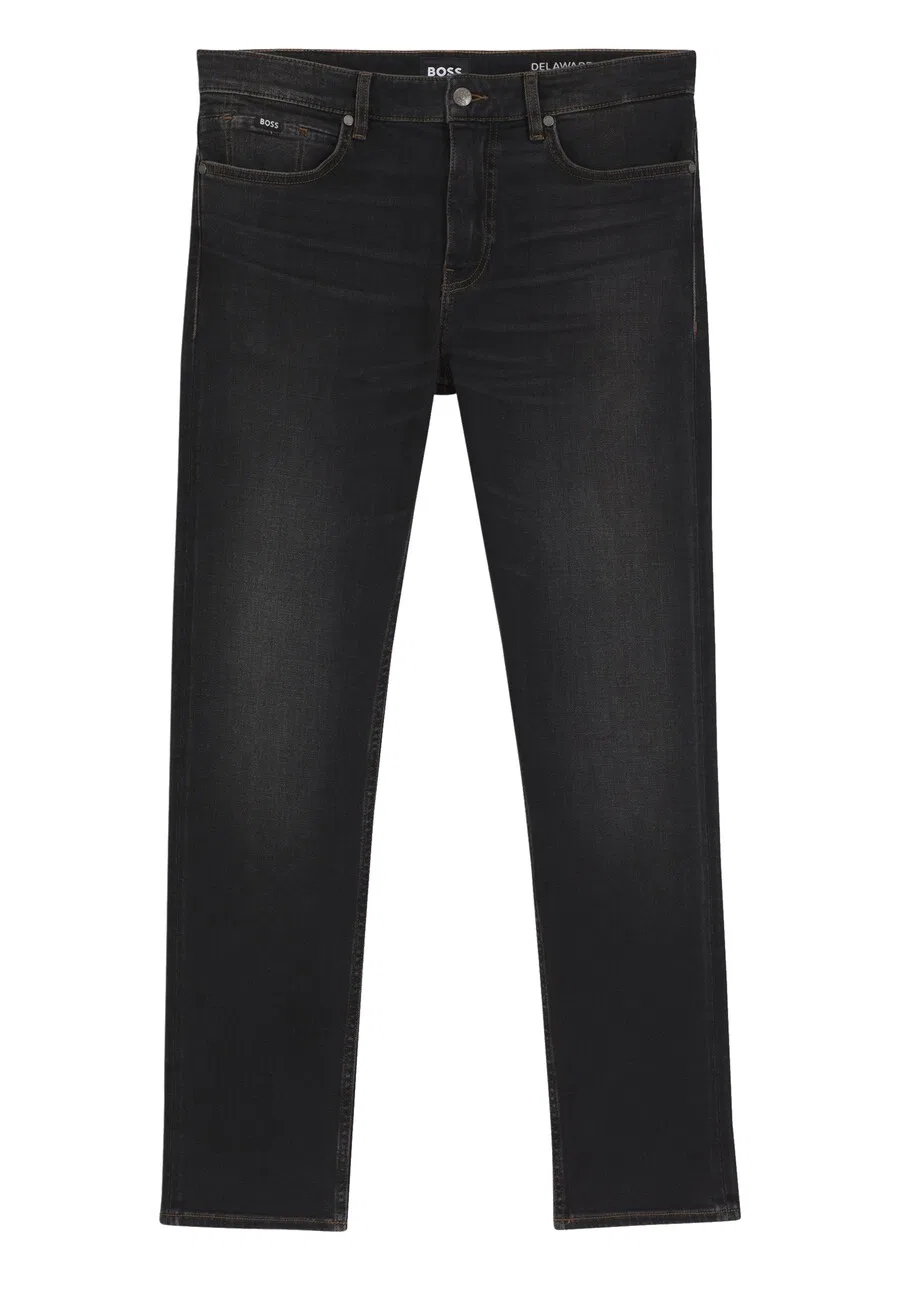 Джинсы BOSS Slim fit черного цвета