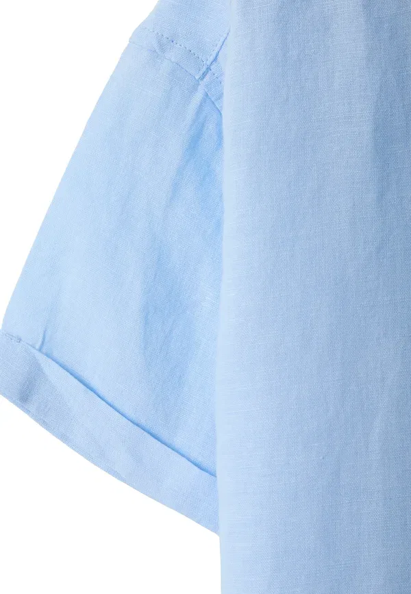 Рубашка с коротким рукавом Shirt Ovs, Light Blue, светло-голубой — фото 4