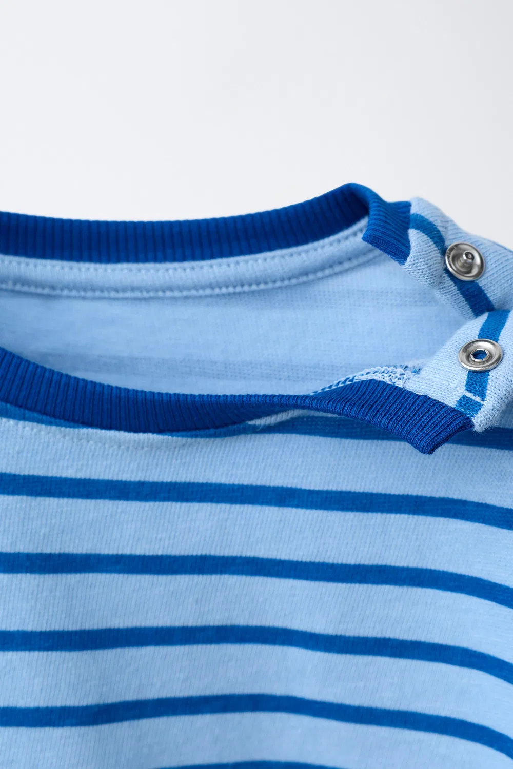 Комплект из полосатой футболки и трусиков ZARA, Light Blue — фото 3