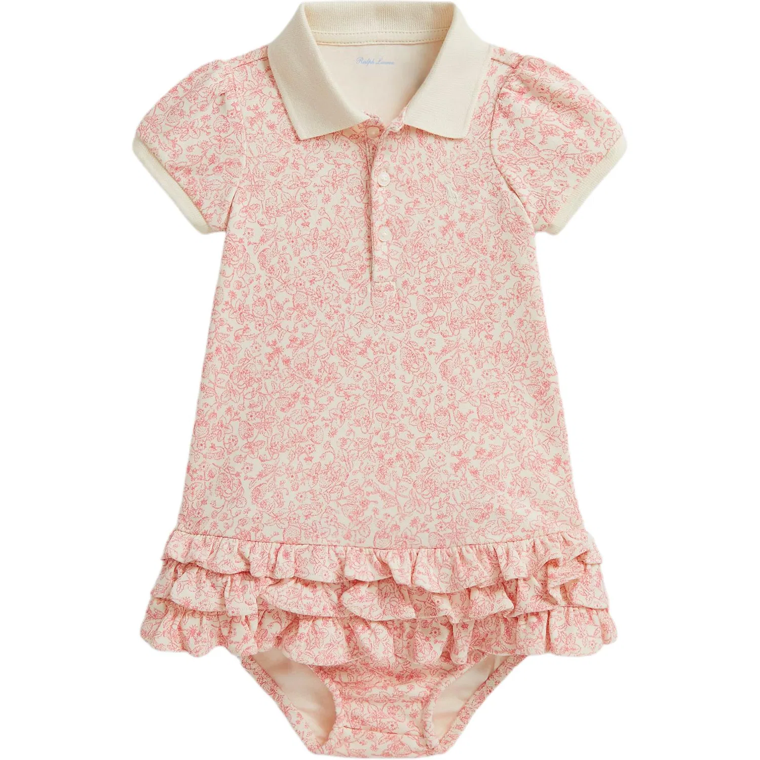 Детский комплект для девочек из топа и юбки Ivory Polo Ralph Lauren