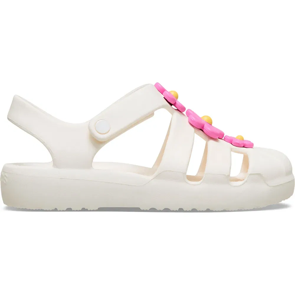 Сандалии Classic Flower Crocs, белый
