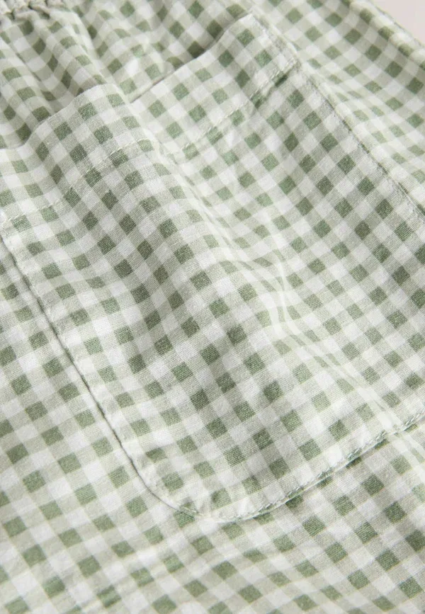 Шорты с клетчатым принтом Shorts Next, Green Ecru Gingham, зеленый — фото 4