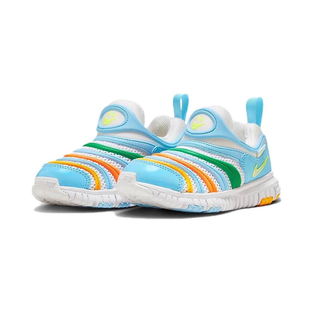 Детские кроссовки для мальчиков низкие Nike Dynamo Free BR PS, White/Royal Blue — фото 3