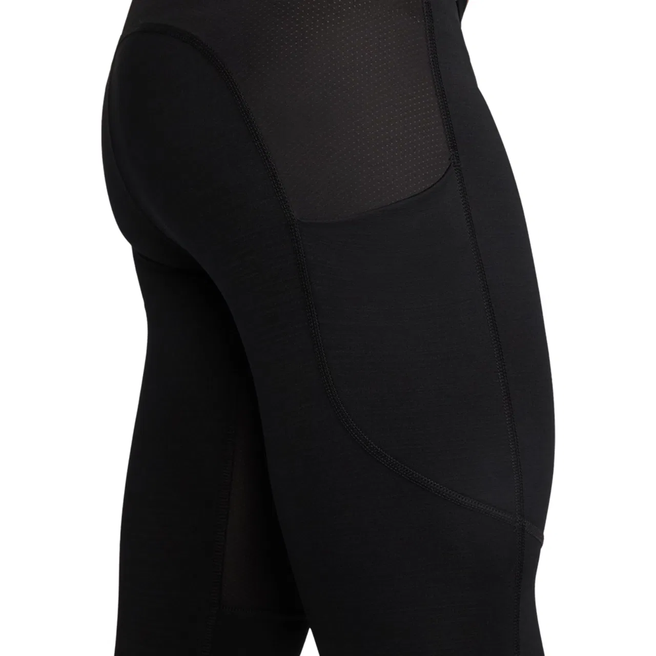 Мужские леггинсы Nike Pro Warm Tight, Black/White — фото 4