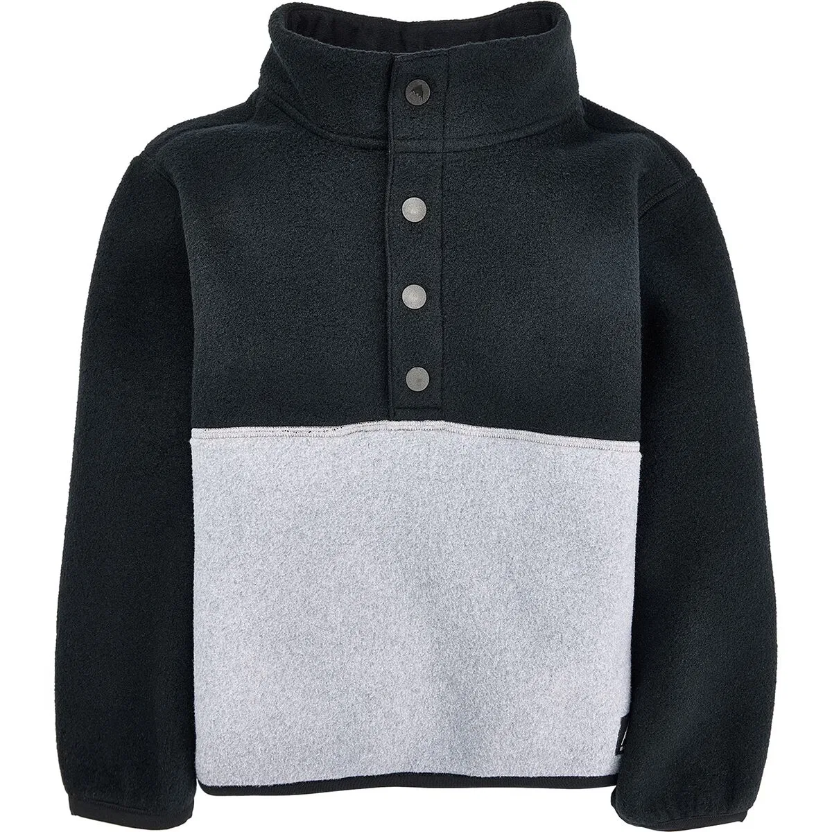 Детское флисовое анорак Burton Cinder, True Black/Gray Heather