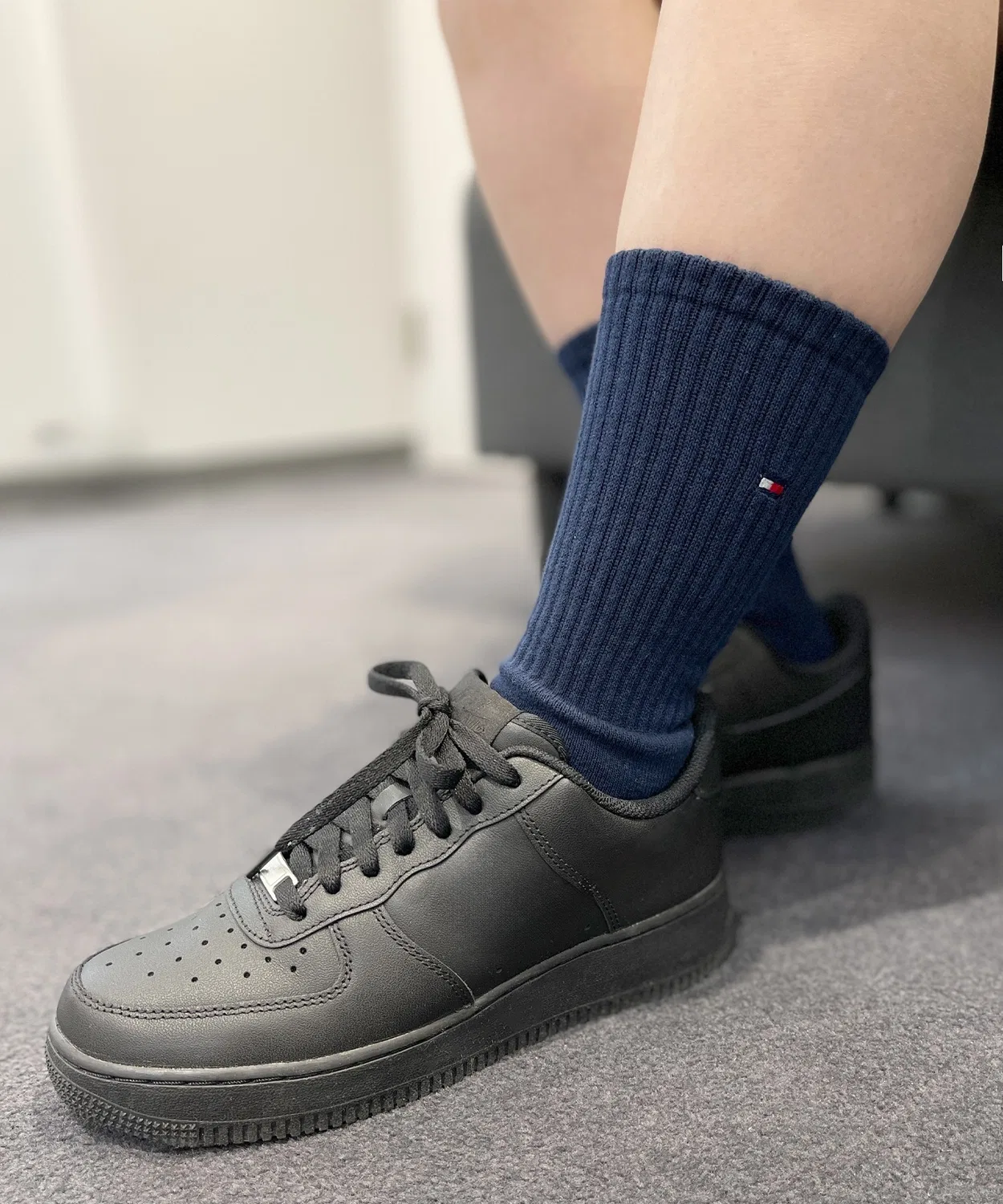Мужские носки с логотипом, комплект из 3 пар, 23-25 см TOMMY HILFIGER, Other 2 — фото 4