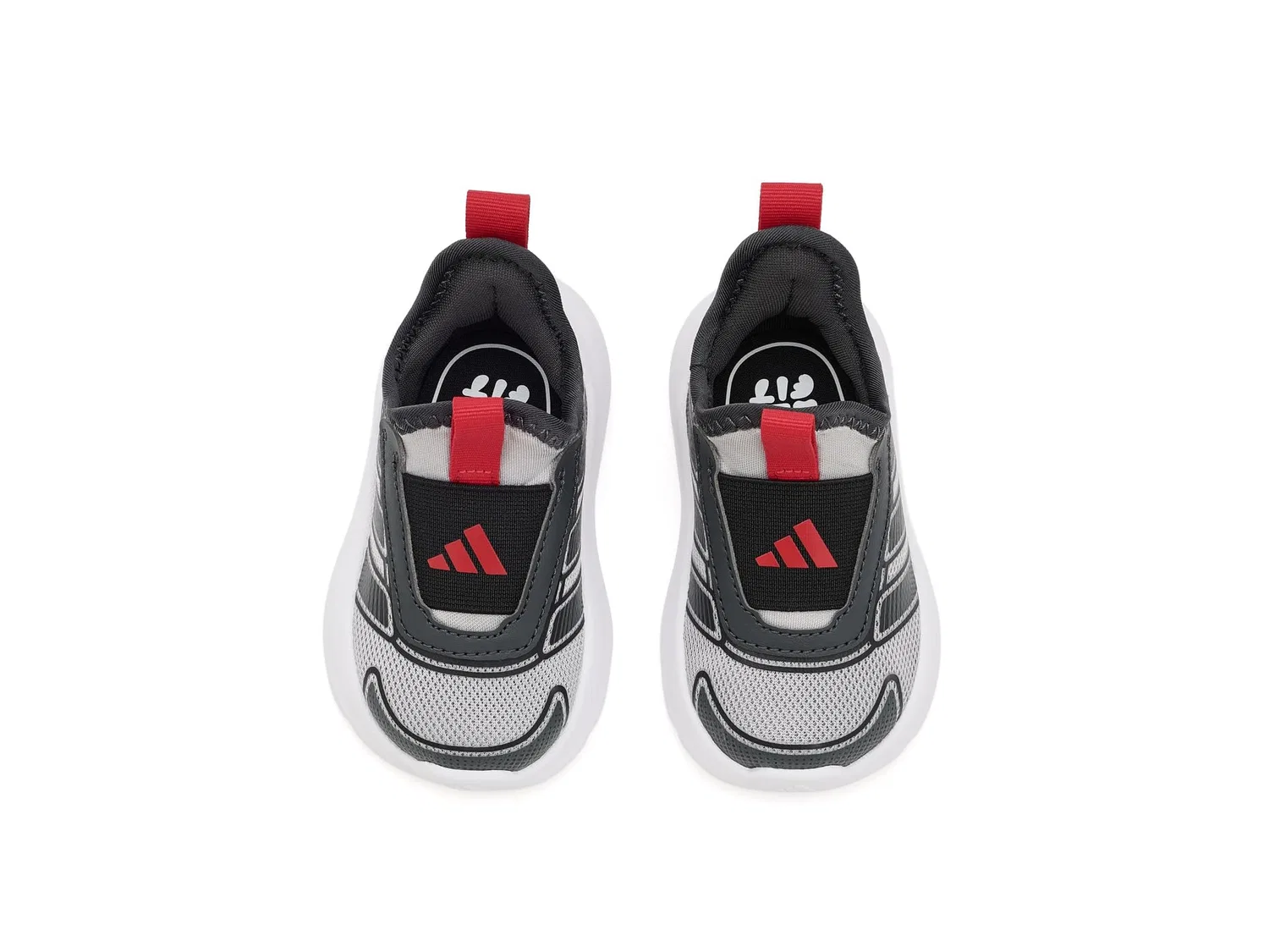 Кроссовки Tensaur Comfort 2 (для младенцев и малышей) Adidas Kids, Grey/Black/Grey — фото 3