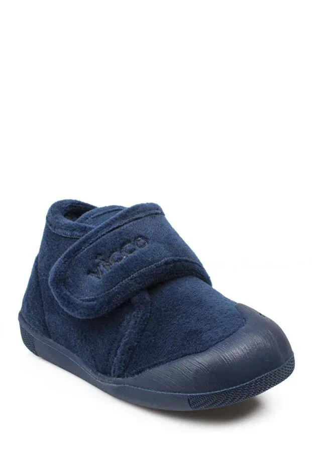 Детские тапочки без задника из текстиля Vicco, Navy Blue