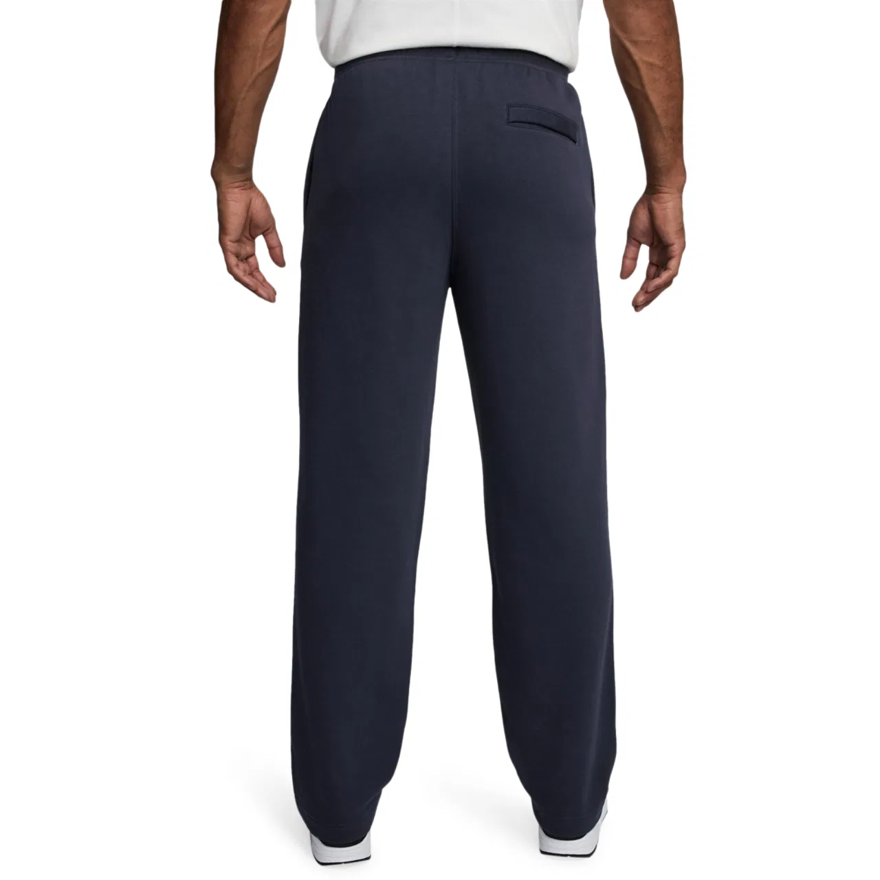 Мужские брюки с открытым низом Club Open Hem Pants Nike, Obsidian/White — фото 2