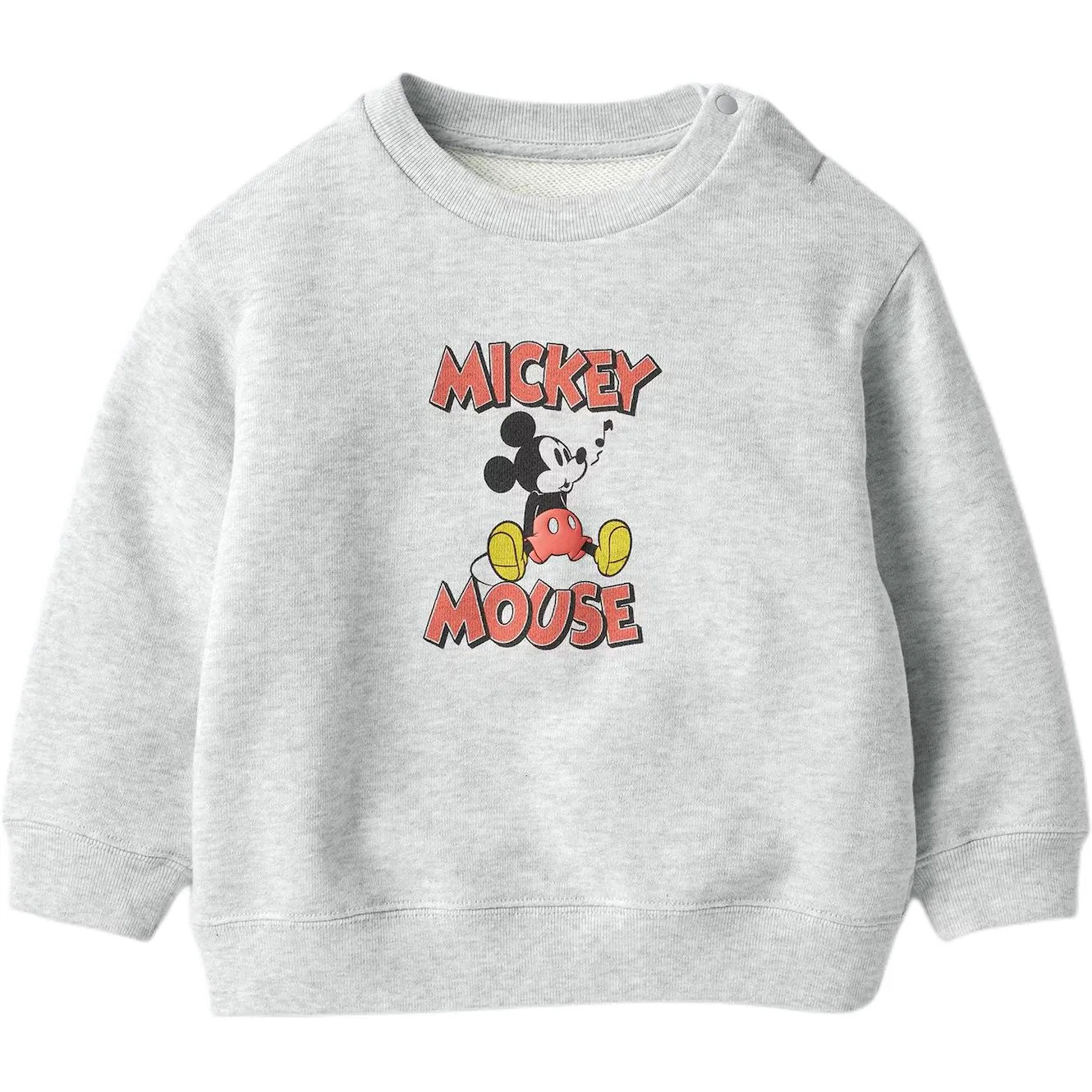 Детское худи с принтом X Disney Kids Sweatshirts Moderate UNIQLO, Gray